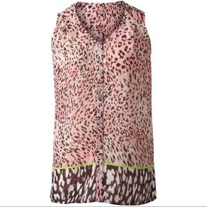 CAbi “Beguile Button Up” tunic EUC size L